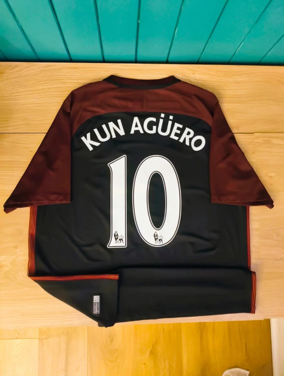 Maillot Manchester City 2016/17 - Kun Agüero 10 - Nike Authentique Taille XL