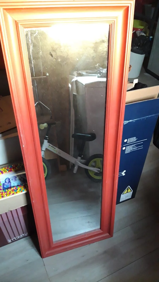 miroir cadre bois moulure. bon etat