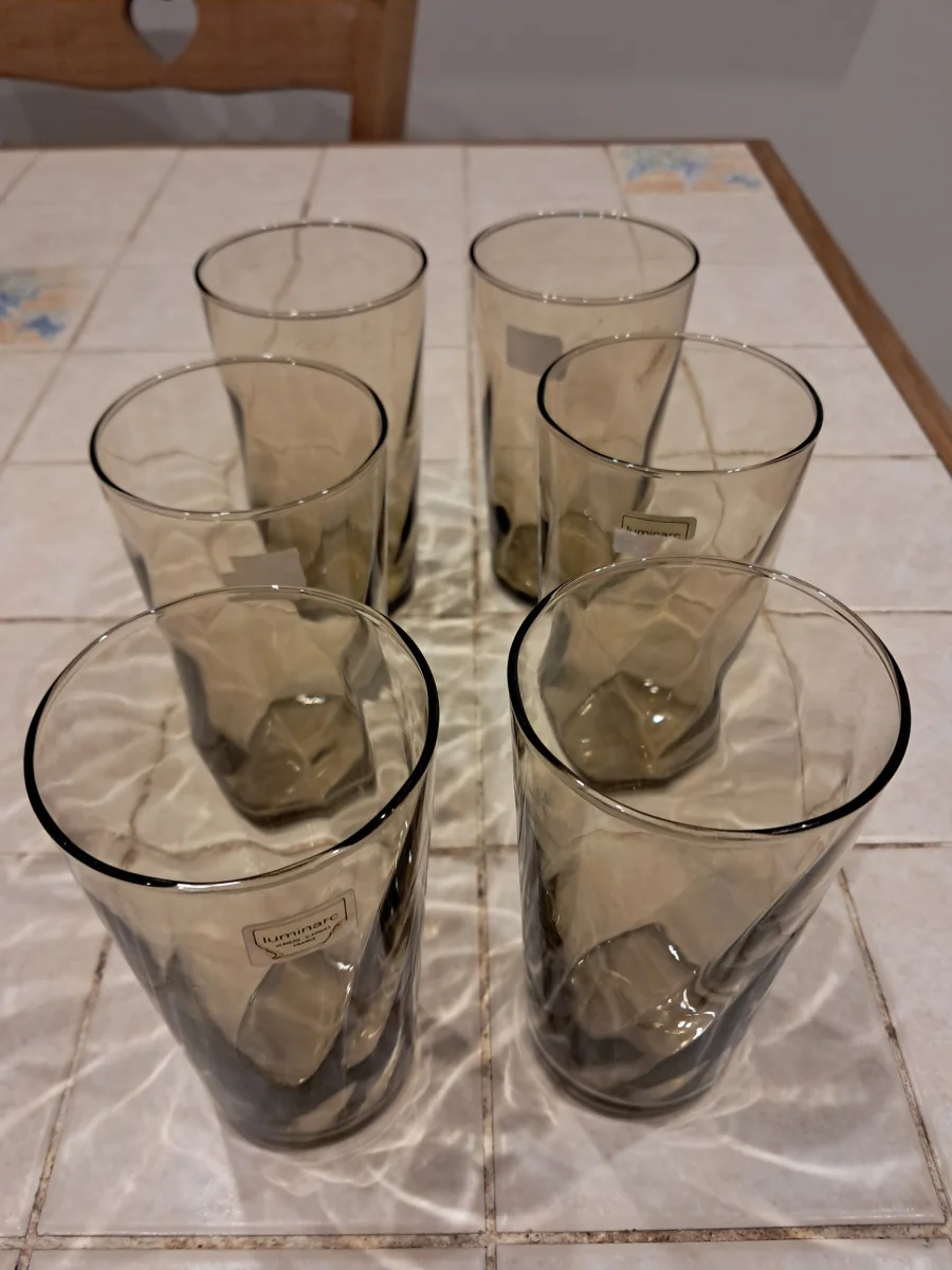 Lot de 6 verres fumés Luminarc France