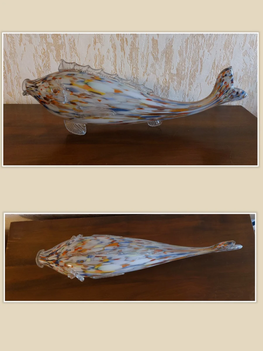 Poisson en verre soufflé