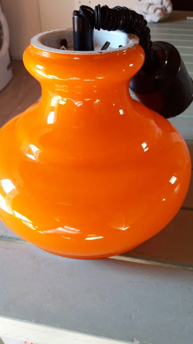 suspension vintage en verre pour éclairage.