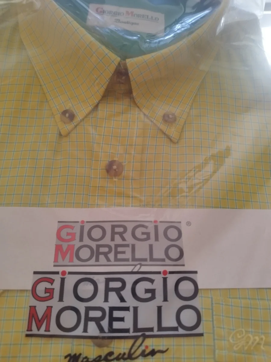 Chemise neuve homme sous blister Giorgio Morello boutique 41/42 manches courtes vintage