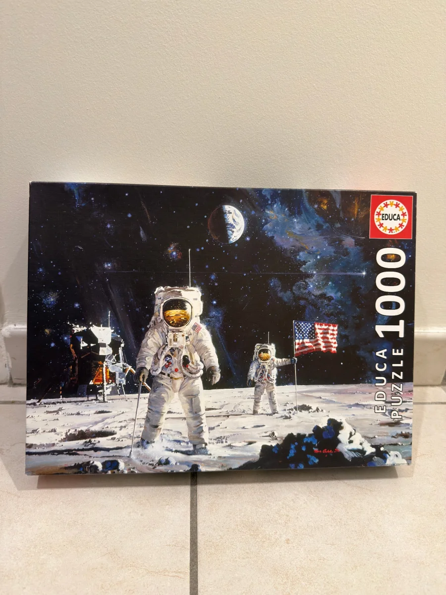 Puzzle Educa 1000 pièces – Astronautes sur la Lune