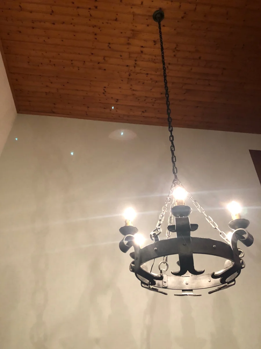 Lustre en fer forgé