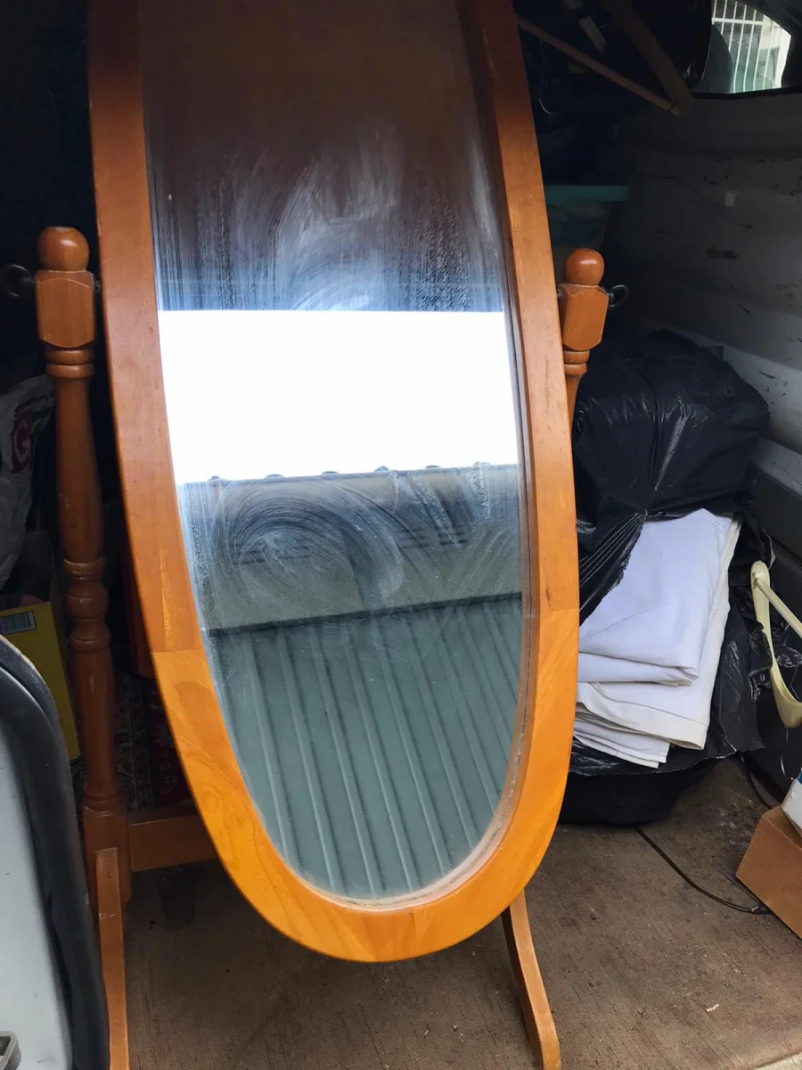Miroir Psyché Vintage en Pin Massif