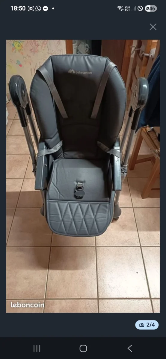 Chaise haute bébé confort