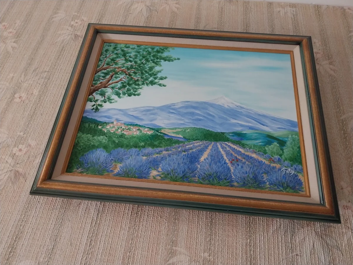 Tableau peinture encadrée provençale