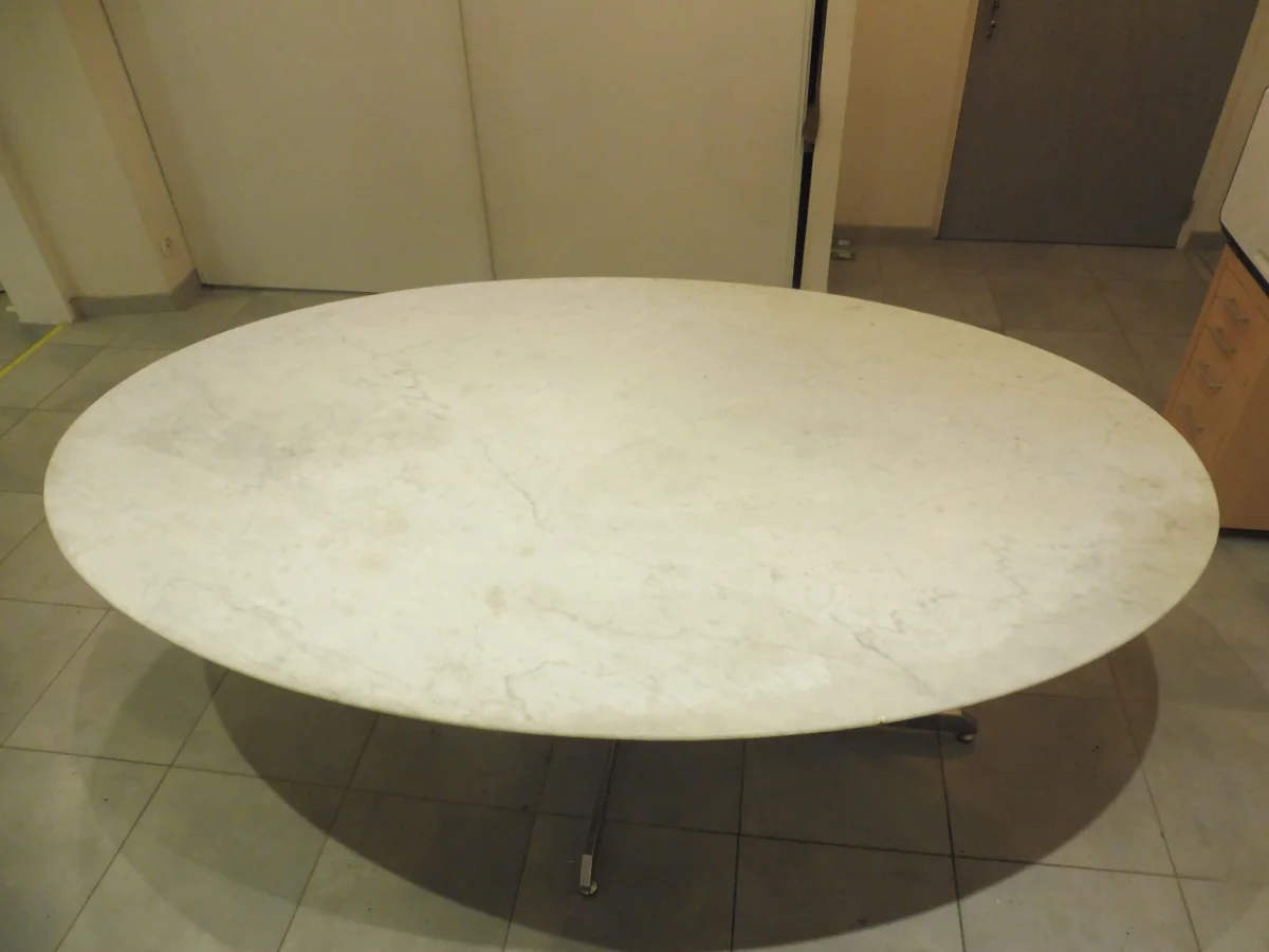 Table en marbre Designer Florence KNOLL pour Roche Bobois 1960s