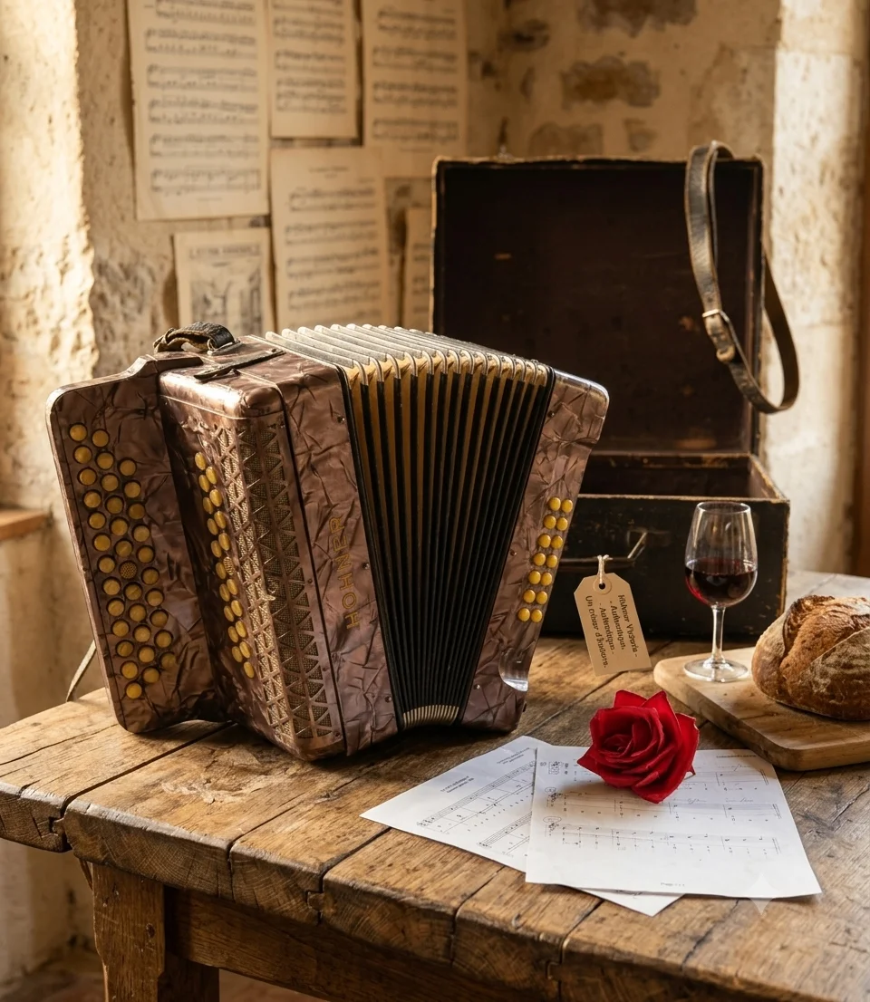 Superbe accordéon ancien Hohner Club III B Victoria – Pièce numérotée dans son jus