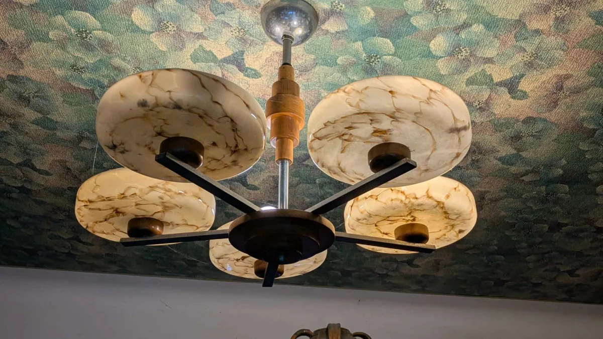 Lustre Art déco d’époque, circa 1936–1940