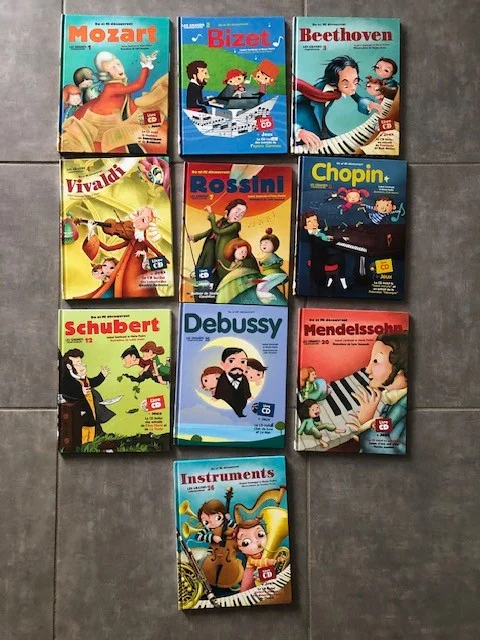 Lot de 10 livres CD - Les Grands Compositeurs