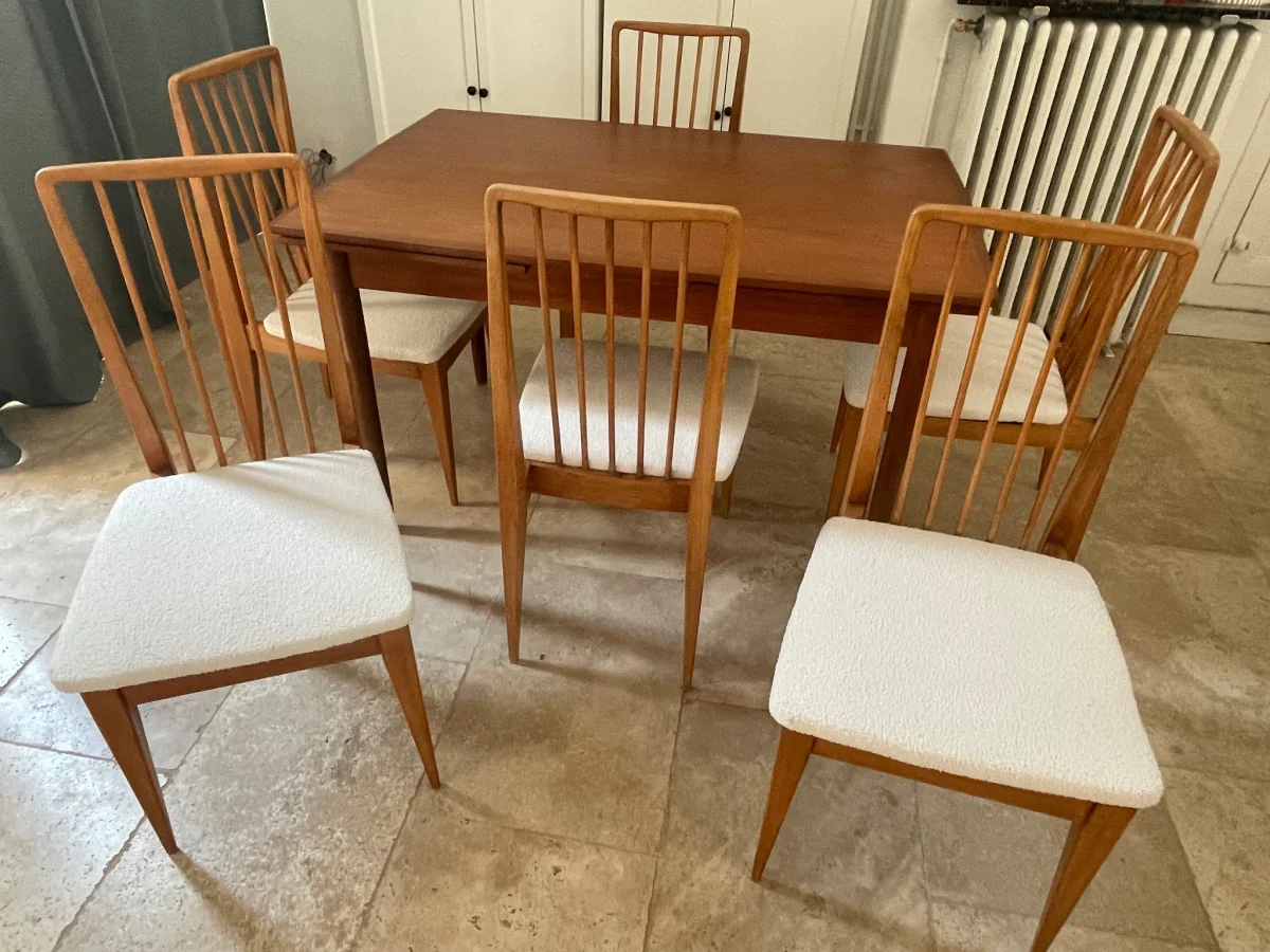 6 chaises élégantes vintage