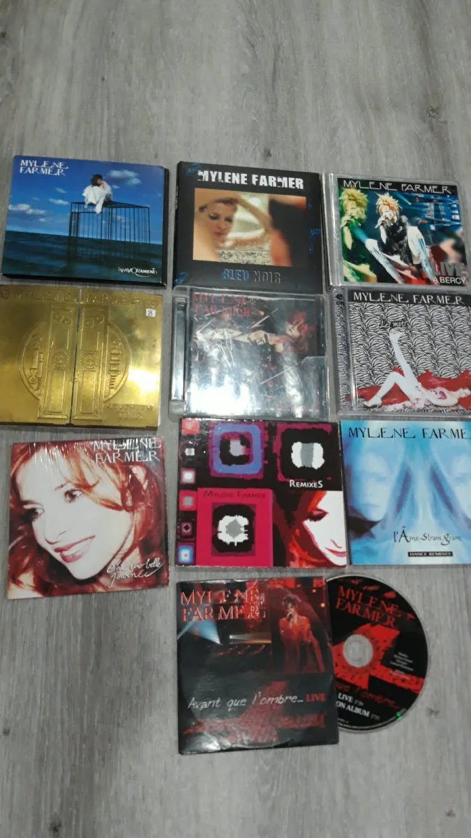 mylène farmer. lot de cd . albums et singles